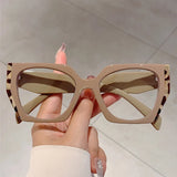 Beige elegant eye glasses 