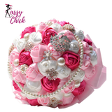 Pink Handmade Bridal Wedding Flowers Bouquet Sassy Chick Logo