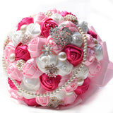 Pink Handmade Bridal Wedding Flowers Bouquet