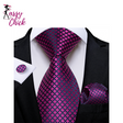 Plaid Men Tie Set Sassy Chick Logo