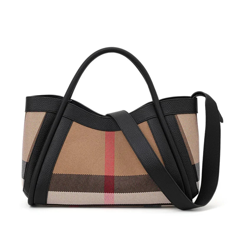 Plaid Pattern Large Capacity Handbag