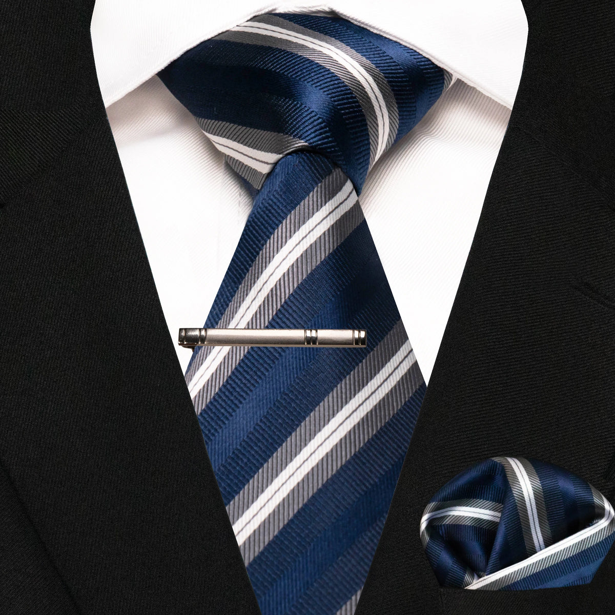 Plaid Stripe Men Fashion Silk Wedding Tie