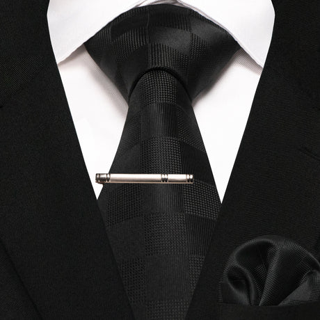 Plaid Stripe Men Fashion Silk Wedding Tie