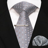 Plaid Stripe Men Fashion Silk Wedding Tie