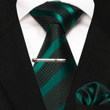 Plaid Stripe Men Fashion Silk Wedding Tie