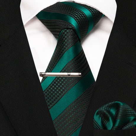 Plaid Stripe Men Fashion Silk Wedding Tie