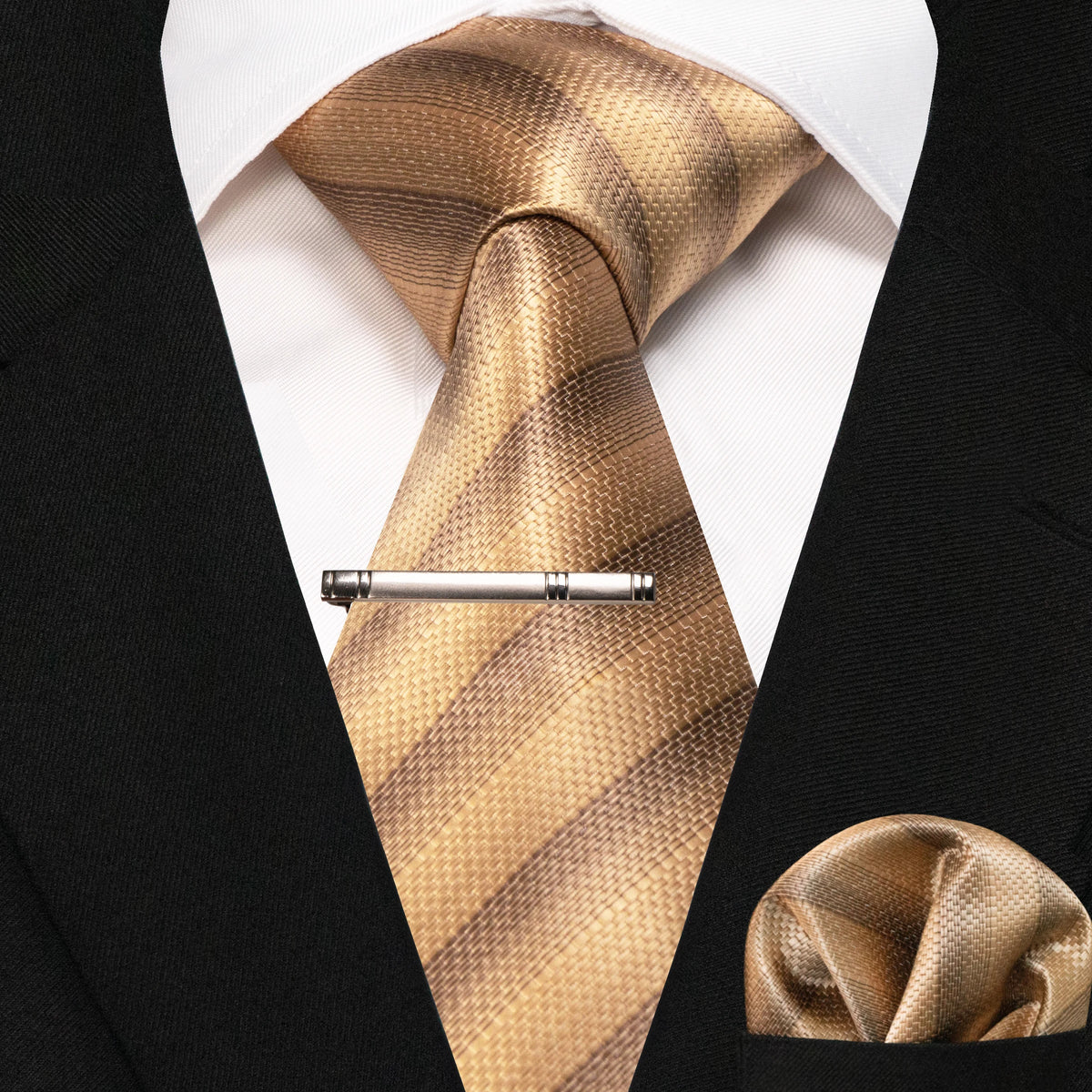 Plaid Stripe Men Fashion Silk Wedding Tie