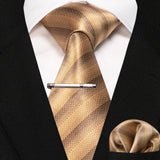 Plaid Stripe Men Fashion Silk Wedding Tie