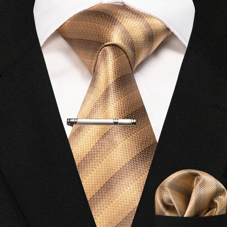 Plaid Stripe Men Fashion Silk Wedding Tie