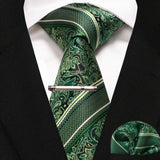 Plaid Stripe Men Fashion Silk Wedding Tie
