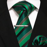 Plaid Stripe Men Fashion Silk Wedding Tie