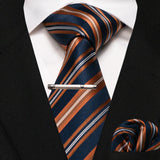 Plaid Stripe Men Fashion Silk Wedding Tie