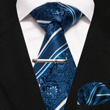Plaid Stripe Men Fashion Silk Wedding Tie