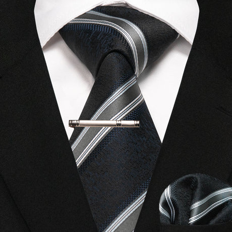 Plaid Stripe Men Fashion Silk Wedding Tie