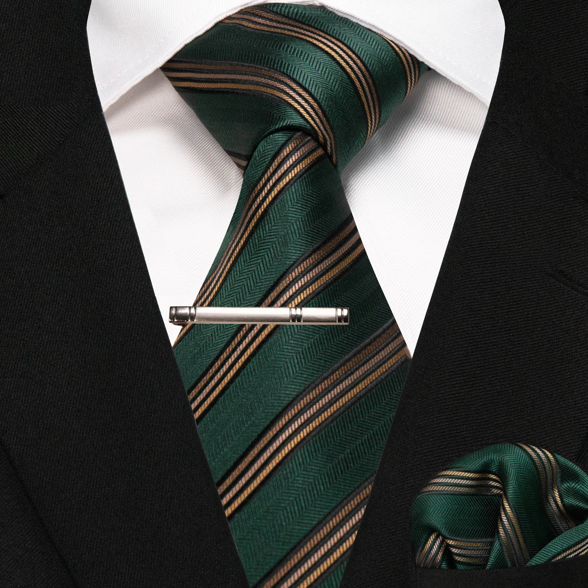 Plaid Stripe Men Fashion Silk Wedding Tie