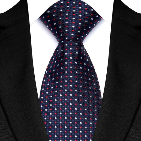 Plaid Stripes Floral 8CM  Jacquard Woven Necktie