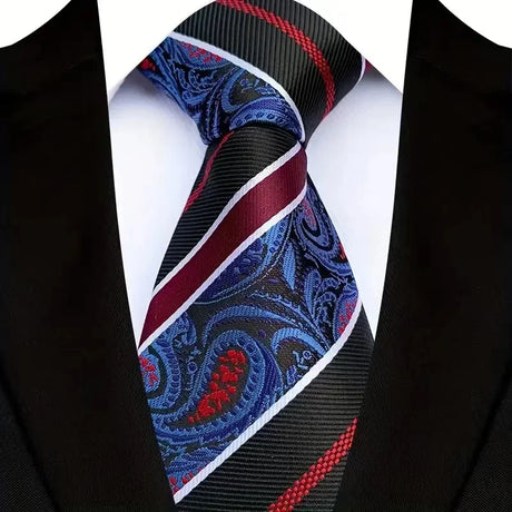 Plaid Stripes Floral 8CM  Jacquard Woven Necktie