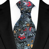 Plaid Stripes Floral 8CM  Jacquard Woven Necktie