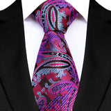 Plaid Stripes Floral 8CM  Jacquard Woven Necktie