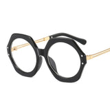 Black Plastic Spectacle Frame Anti-Fatigue Eyeglass