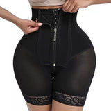 Black Plus Size Butt Lifting Shapewear Shorts Tummy Control