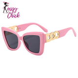 Polarized Myopia Sunglasses Sassy Chick Logo