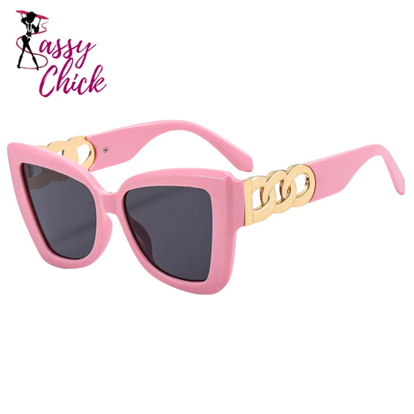 Polarized Myopia Sunglasses Sassy Chick Logo