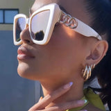 Model using Polarized Myopia Sunglasses