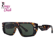 Polarized Punk Square Sunglasses Sassy Chick Logo