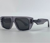 Black Transparent Polarized Punk Square Sunglasses