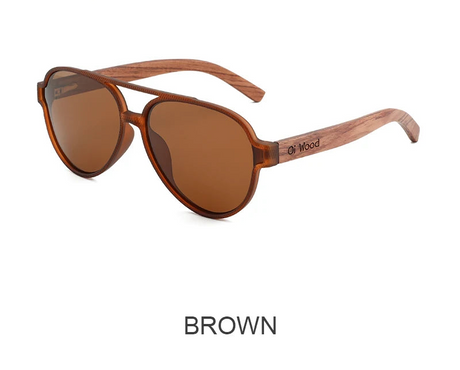 Brown Polarized UV400 High Quality Wood Sunglasses