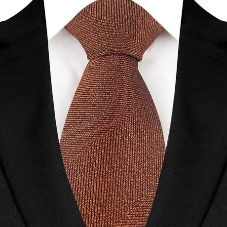 Brown Polka Dot Plaid 8cm Jacquard Classic Necktie