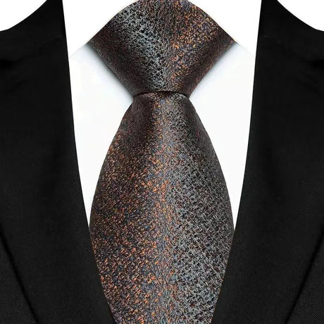 Black Polka Dot Plaid 8cm Jacquard Classic Necktie