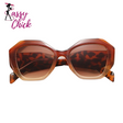 Polygon Retro Gradient Sunglasses Sassy Chick Logo