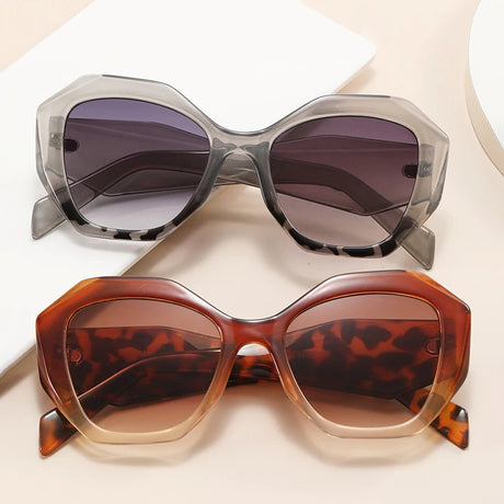 Collection of Polygon Retro Gradient Sunglasses