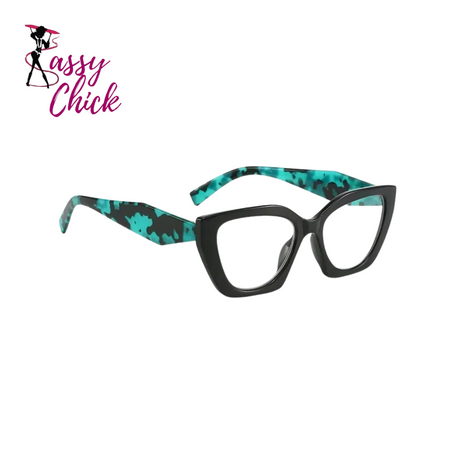 Polygonal Reading Eyewear Sassy Chick Logo