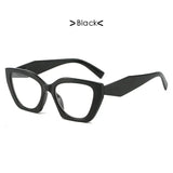 Black Polygonal Reading Eyewear
