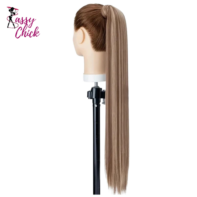 Ponytail Hair Extension 28inch Sassy Chick Logo