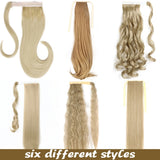 Style of Ponytail Hair Extension Synthetic Long Straight Wrap