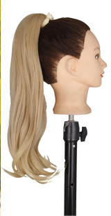 Blonde Ponytail Hair Extension Synthetic Long Straight Wrap