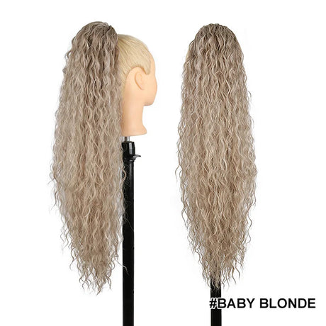 Ponytail Hair Extensions Synthetic 28 Inch Drawstring