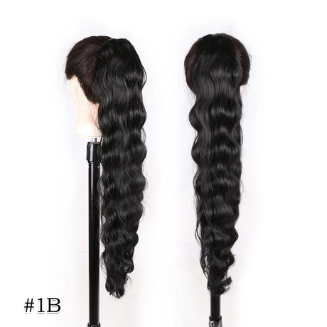 Ponytail Hair Extensions Synthetic 28 Inch Drawstring