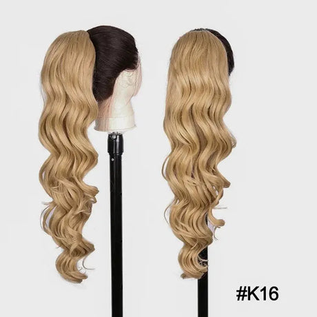 Ponytail Hair Extensions Synthetic 28 Inch Drawstring
