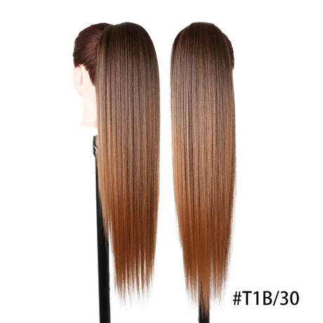 Ponytail Hair Extensions Synthetic 28 Inch Drawstring