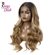 Pre Plucked Body Wave HD Synthetic Lace Front Wigs Sassy Chick Logo