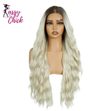 Pre Plucked Pre-cut Wear Curly Wig Long Synthetic Wigs Sassy Chick Logo