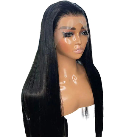Pre Plucked Straight Black Futura Synthetic Hair Wigs