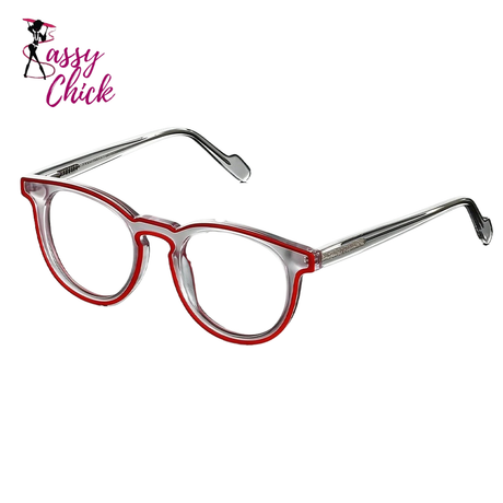 Premium Acetate Blue Light Glasses Sassy Chick Logo