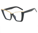 Presbyopia Brow Line Casual Reading Women Glasses black gold