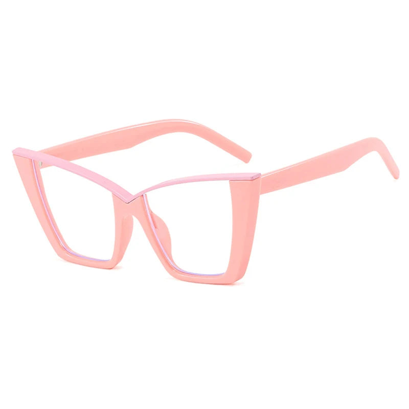 Presbyopia Brow Line Casual Reading Women Glasses pink